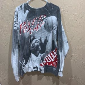 Vintage 90s Indiana Hoosiers NCAA Basketball All Over Print Crewneck Sweater